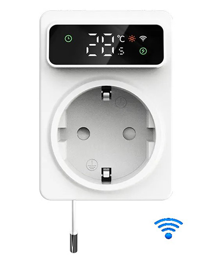Termostaat Tri-Tek pistikupesaga 230V 16A